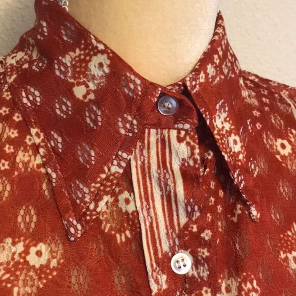 Multicolor Vintage J.Mohilet Women Blouse Size S - Picture 9 of 15